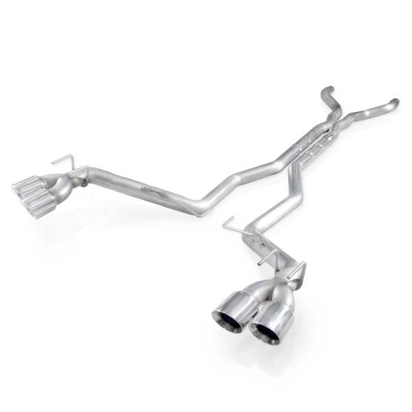 Stainless Works - Stainless Works Catback Dual Chambered Round Non-Perfed Cores Factory Connect