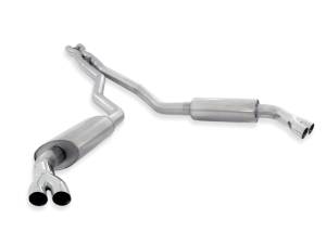 Stainless Works Catback Dual S-Tube Mufflers W/Ground Effects Factory Connect
